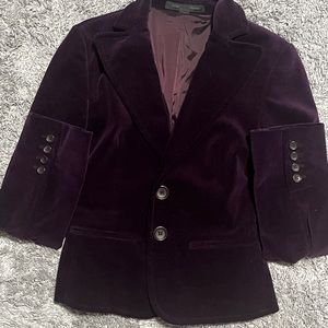 Express velvet blazer
